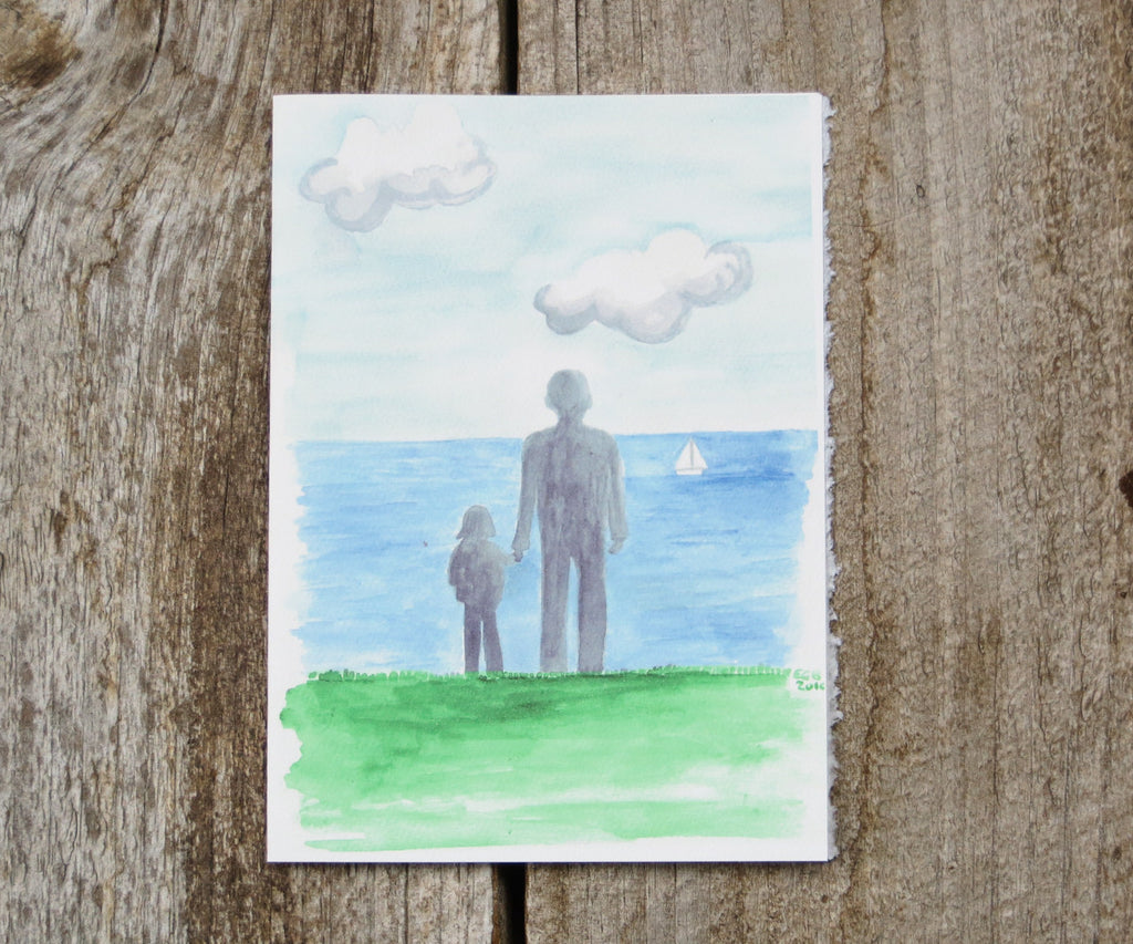 father and daughter card