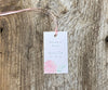 Peony with Greens Favor Tags