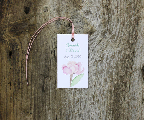 Apple Blossoms Favor Tags