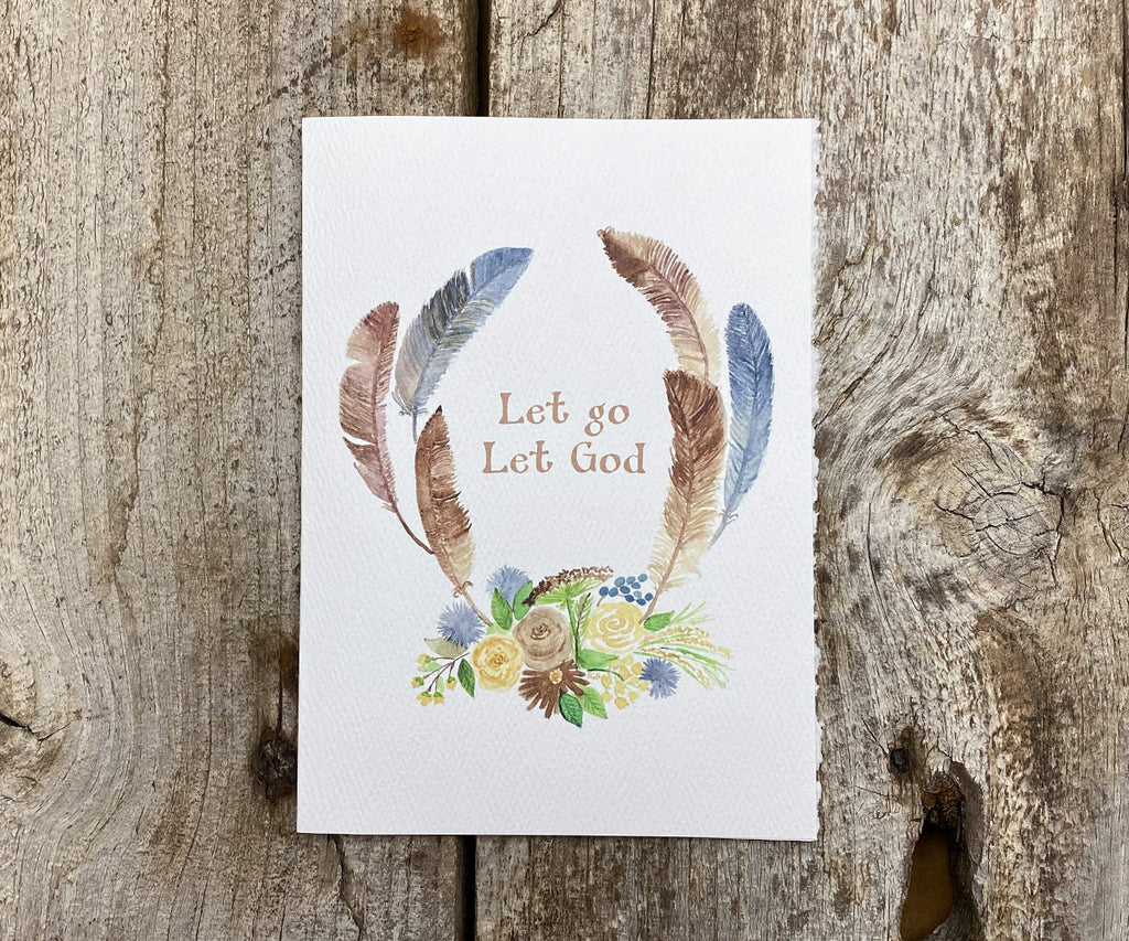 let go let God recovery card