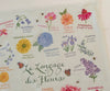 language of flowers towel