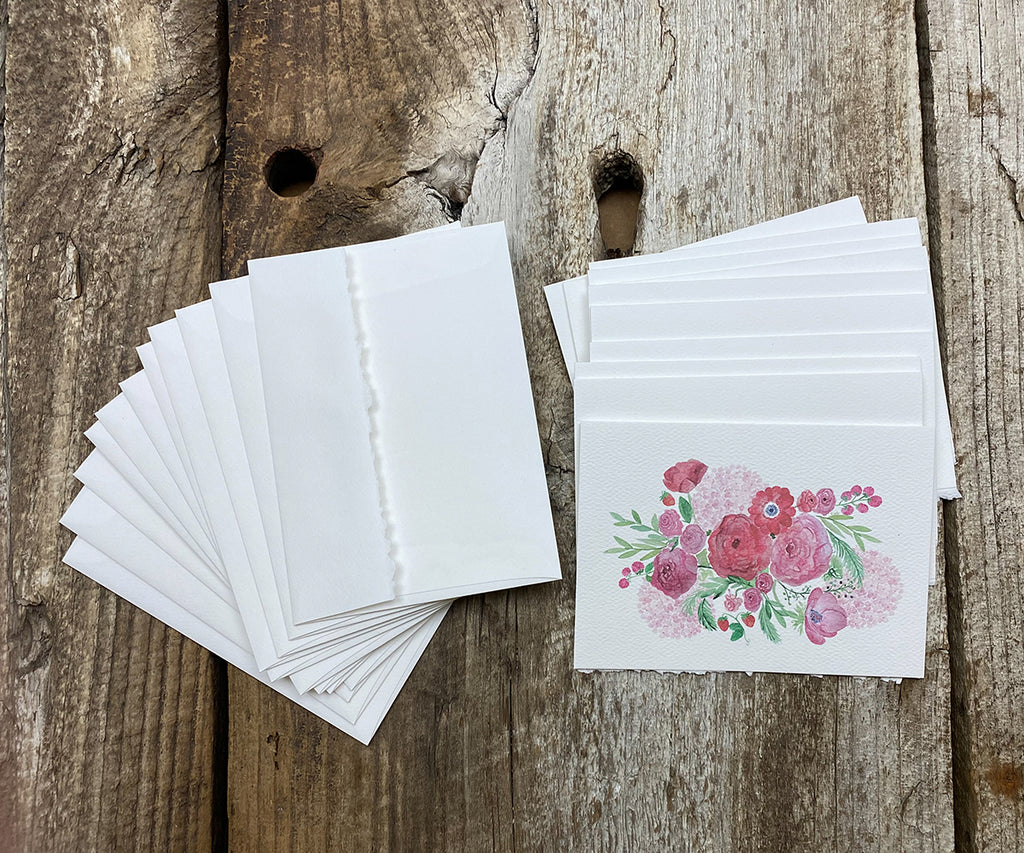 Fruits and Flowers bouquet notecards