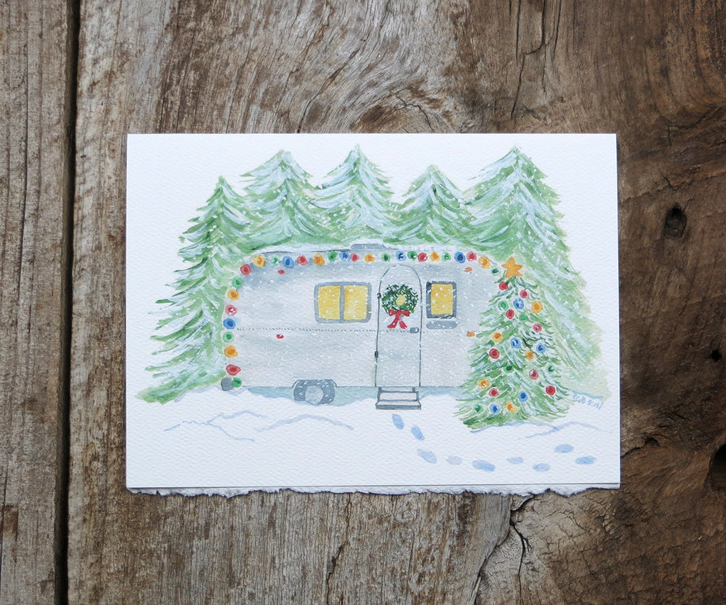 Christmas Glamping Card