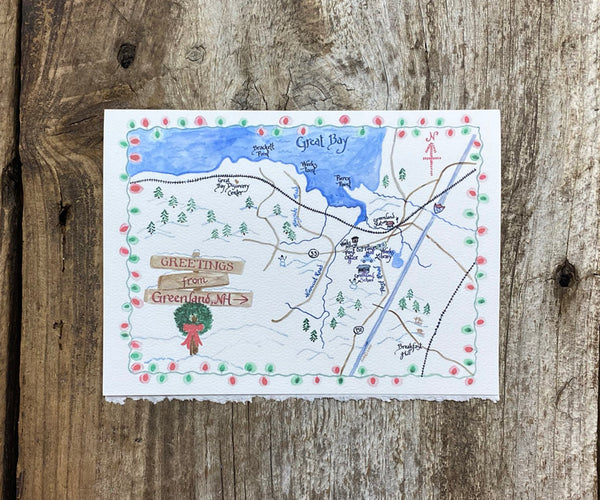 Greenland NH Christmas card