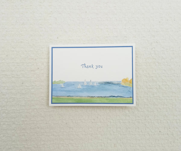 Harbor View Wedding Thank You Notes