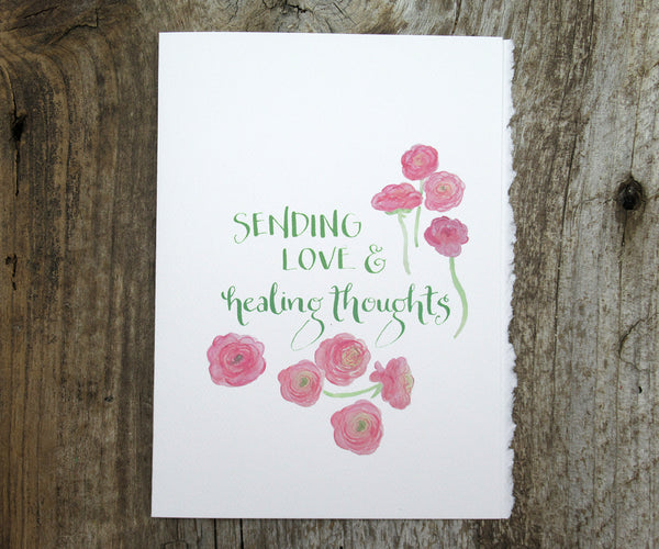 Healing Thoughts Get Well Card