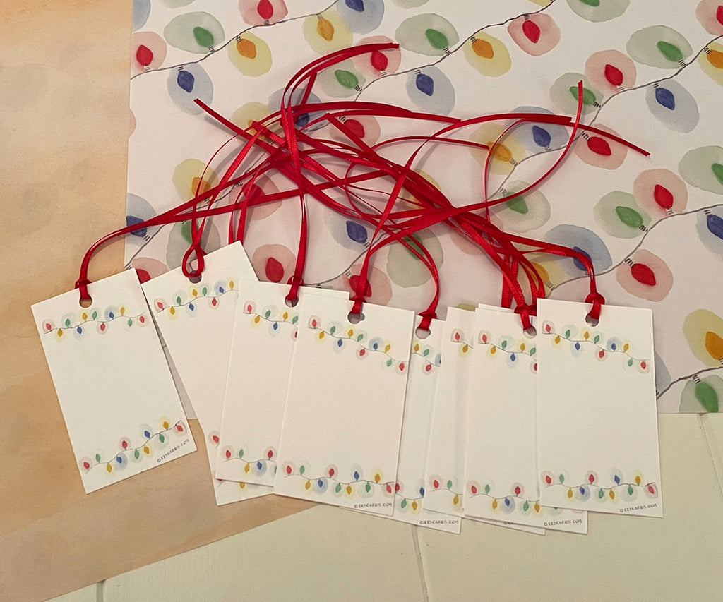 Holiday Lights Gift Tags