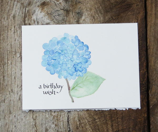 Hydrangea birthday card