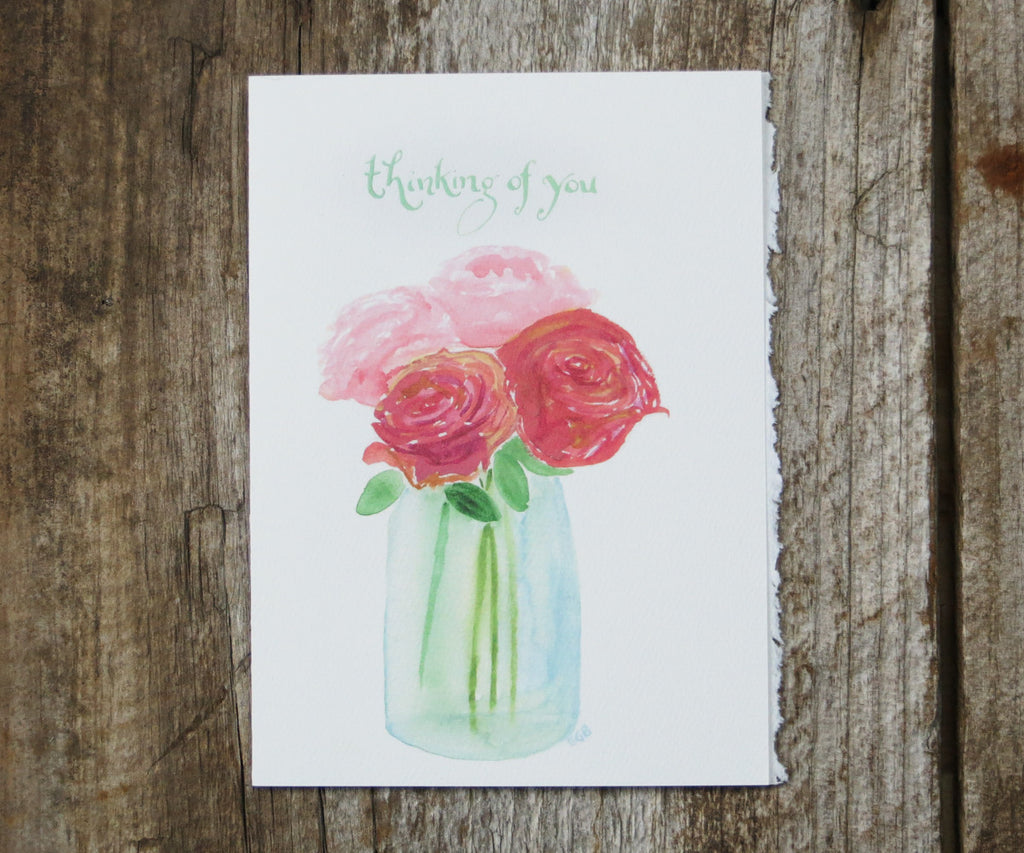 Jar of Roses Card