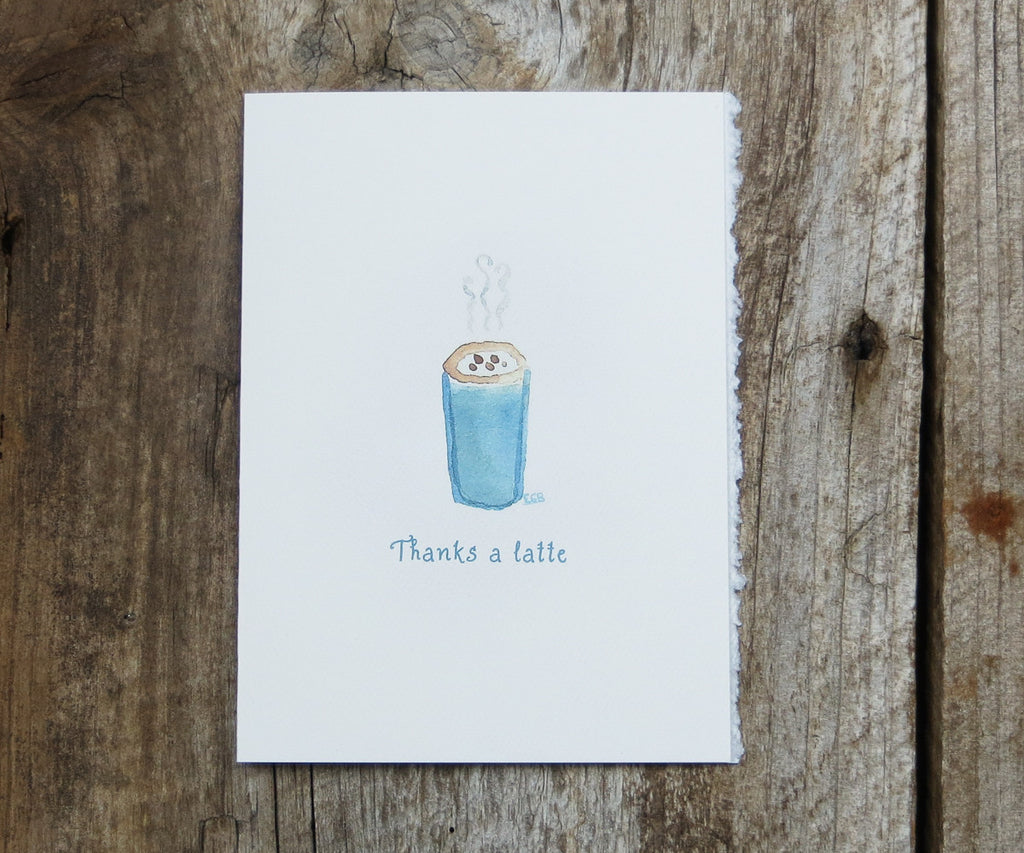 Latte Thank You Card