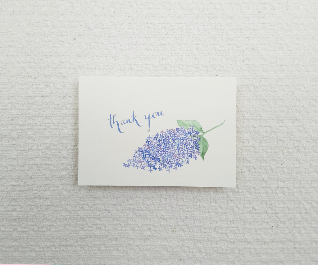 Classic Lilac Thank You Notes