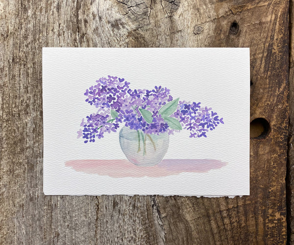 Lilac Bouquet Card