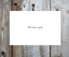 Pine Tree Island Sympathy Card