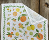 Fresh Citrus and Florals Tea Towel