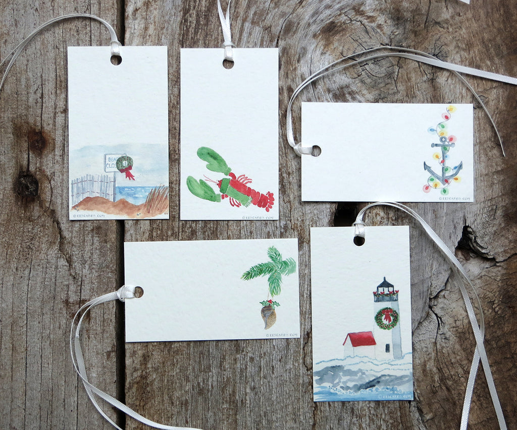 Nautical Holiday Gift Tags