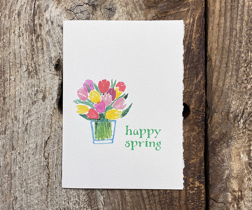 Tulips spring card