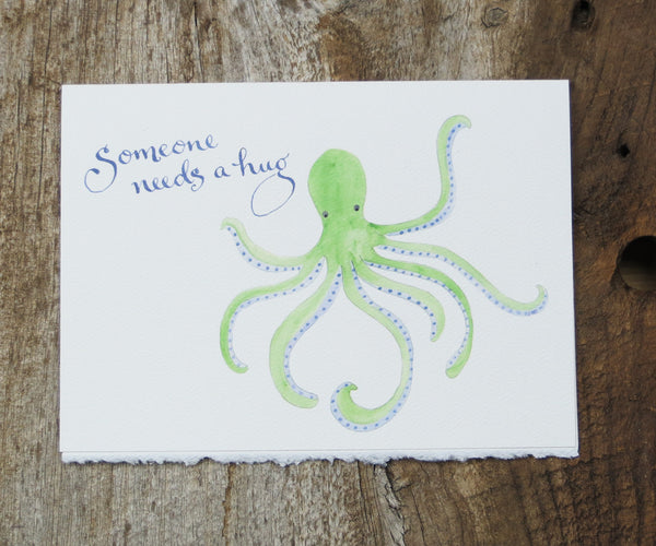Octopus Friendship & Love Card