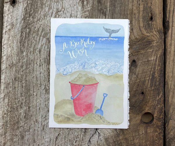 pail and shovel birthday card