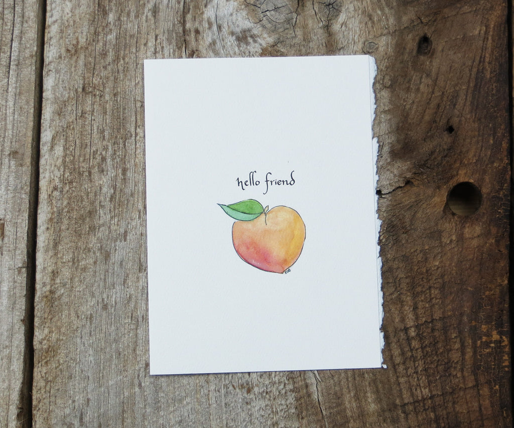 Peach Friendship & Love Card