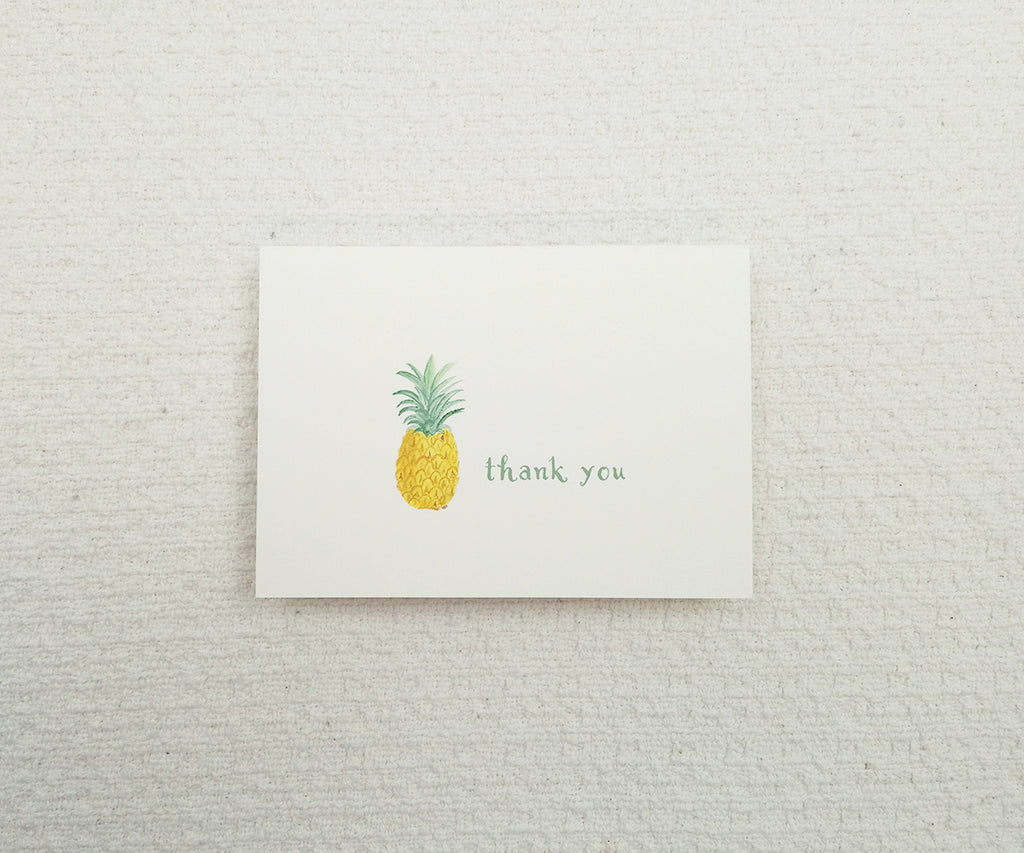 Pineapple Wedding Thank You Notes