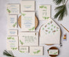 pine bough wedding invitation