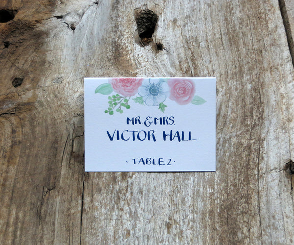 Blushing Anemone Escort/Place Card