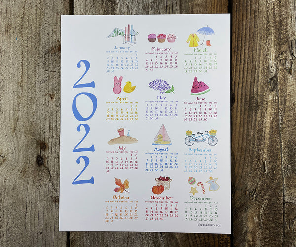 Super Cute 2022 Poster Calendar