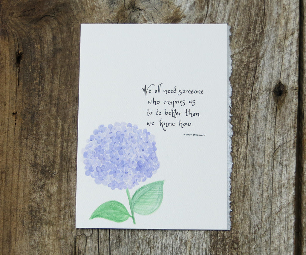 hydrangea inspiration card