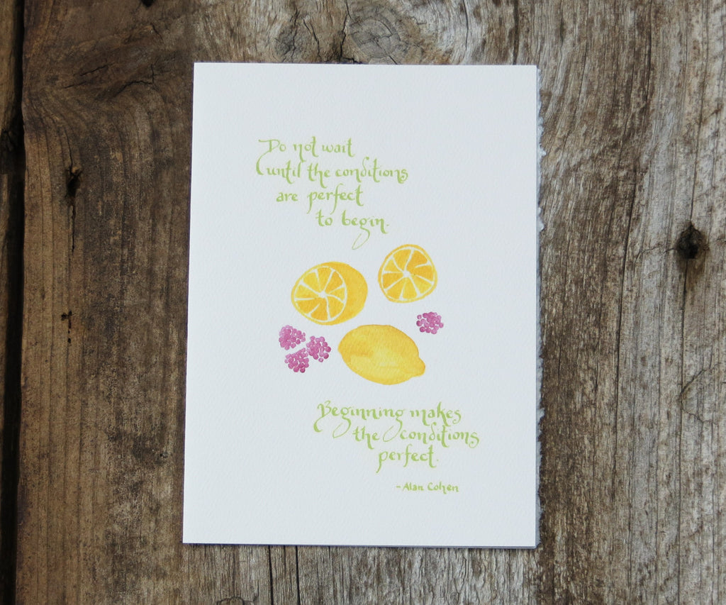 Raspberry Lemonade Quote Card