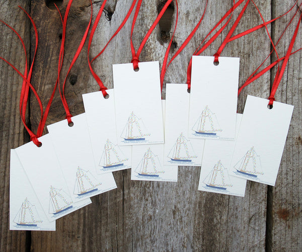 Schooner Holiday Gift Tags