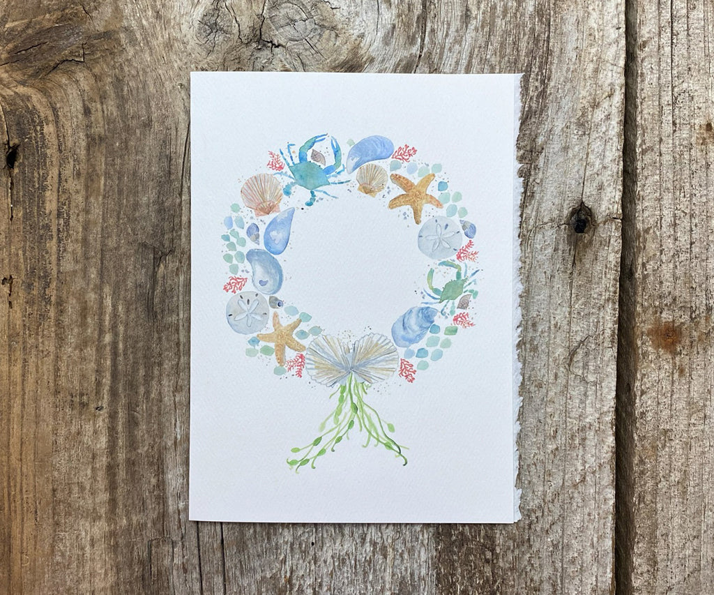 Sea wreath card