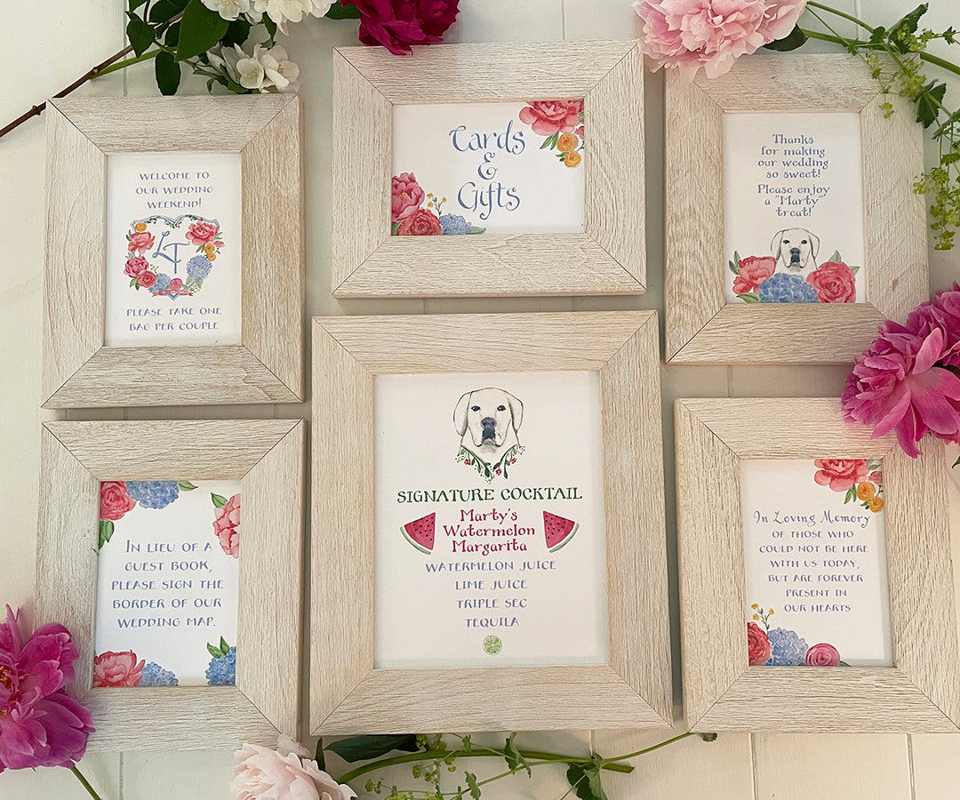 Assorted Wedding Signage