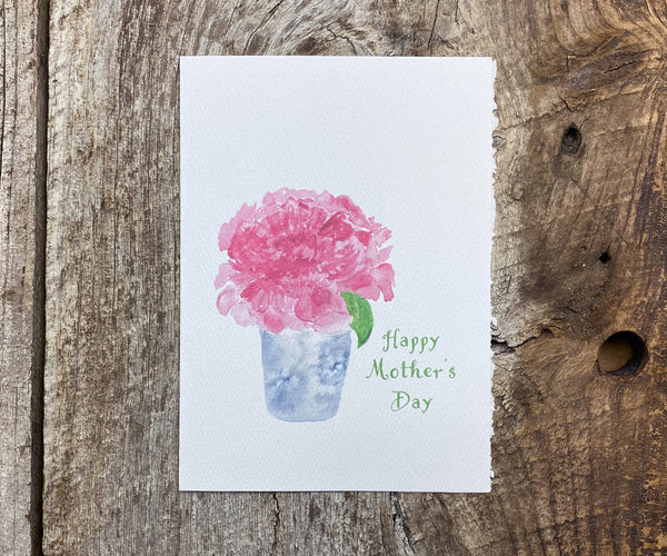 Peony mother's day card