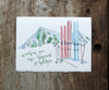 Ski Mountain Holiday Card