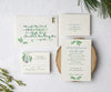 Ski mountain wedding invitation