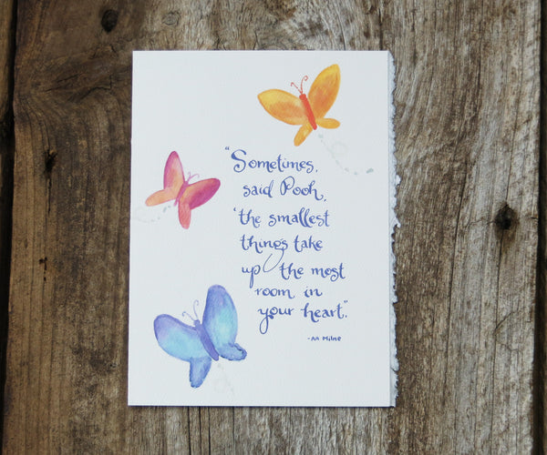 Smallest Things Quote Card