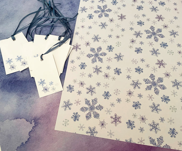 snowflake gift wrap