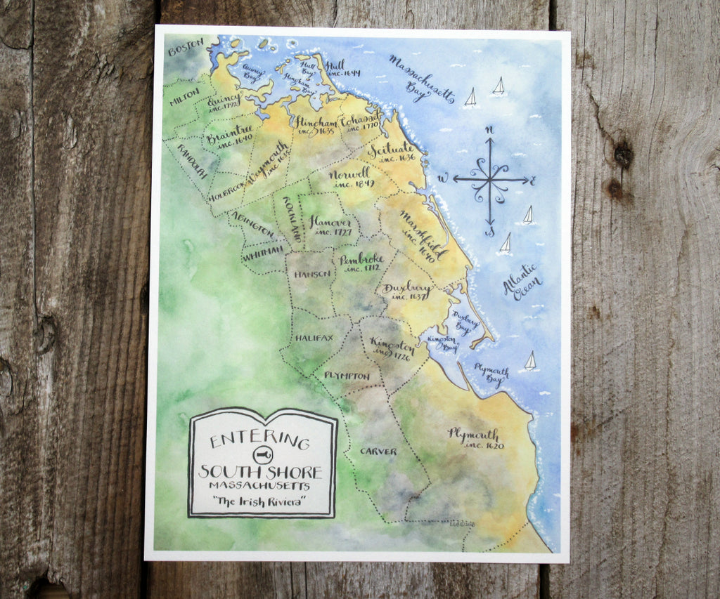 South Shore, Massachusetts map