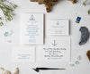 Summer sailboat wedding invitation