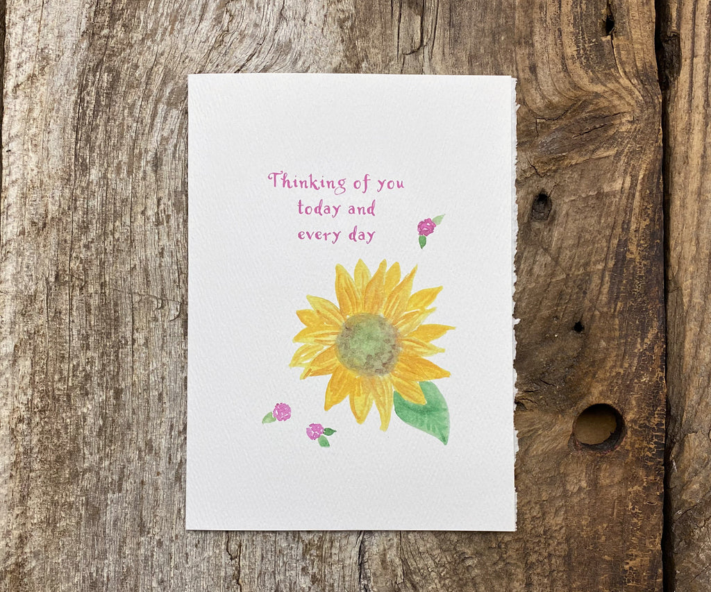sunflower mothers day card