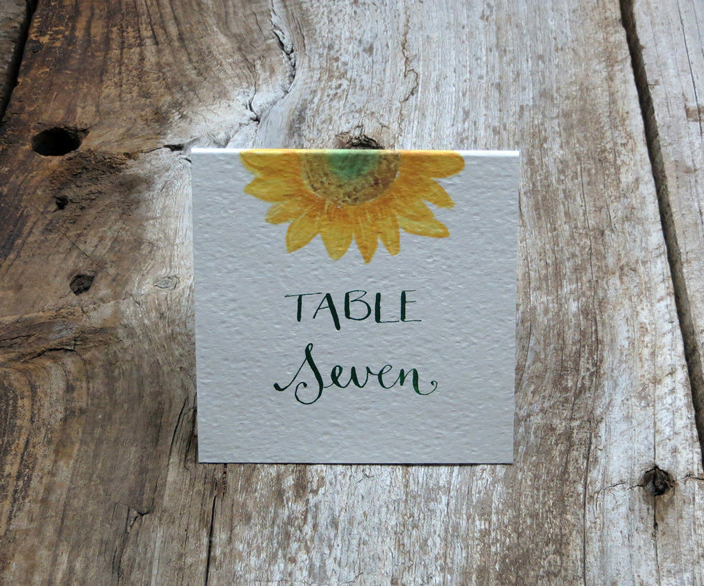 Rustic Sunflower Table Sign