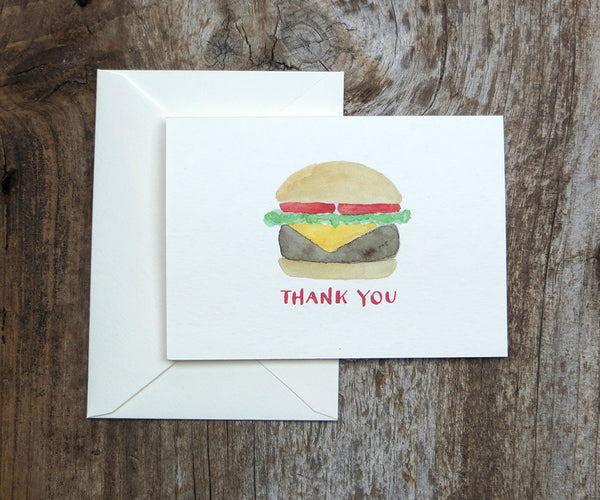 Burger thank you note