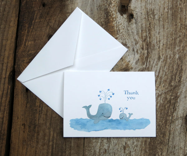 Blue whale thank you note