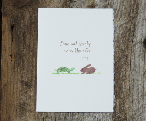 Tortoise & Hare Quote Card