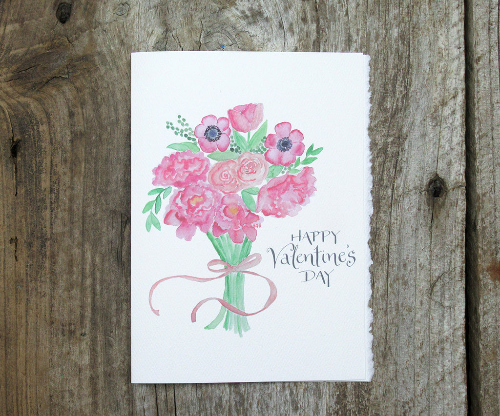 Valentine Bouquet Card