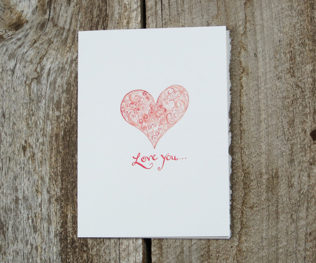 Vintage Heart Valentine Card – El's Cards