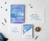 Watercolor wash wedding invitation