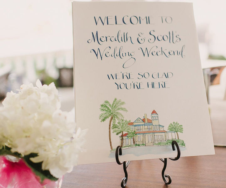 custom venue welcome sign Key West