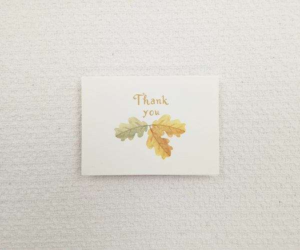 Yellow Autumn Trees Wedding Thank You Notes